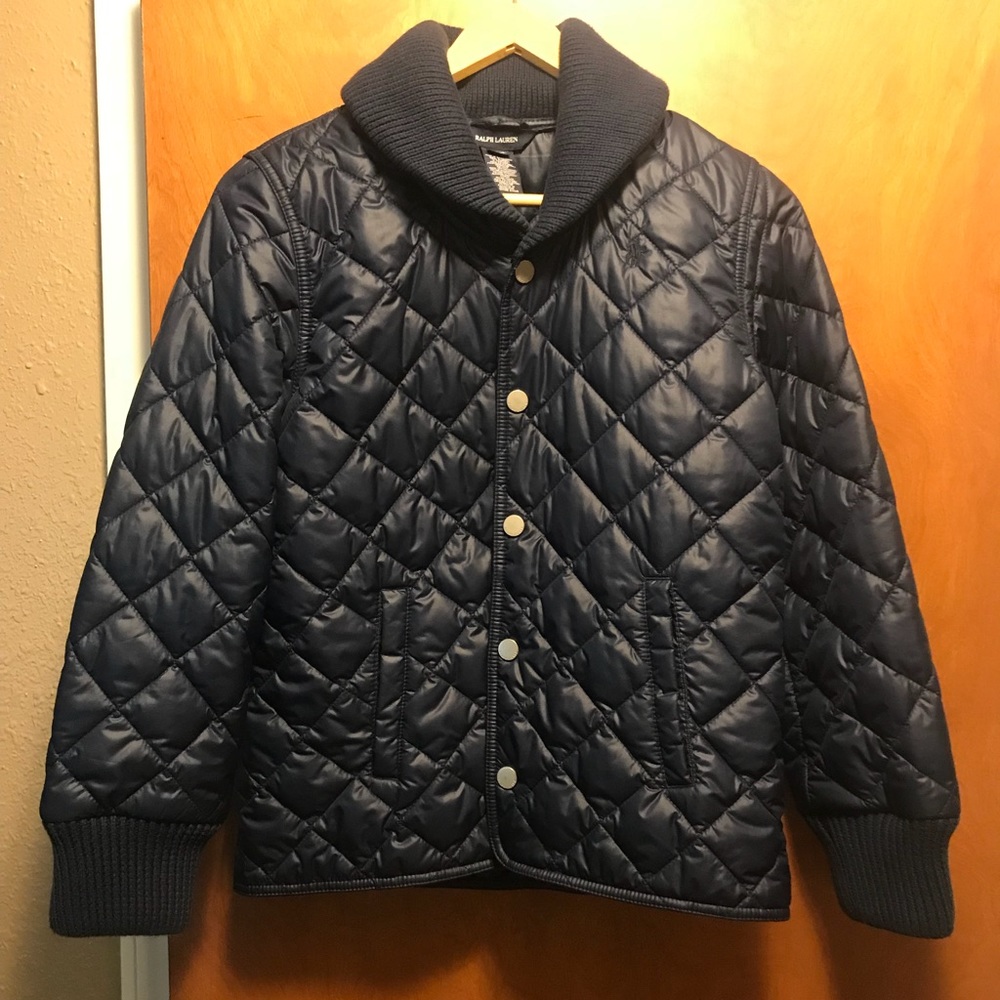Girl’s Navy Ralph Lauren Quilted Jacket
